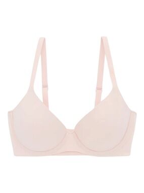 AERIE | SMOOTHEZ 34D Plunge Pull On Push Up Bra in Ballet Pink